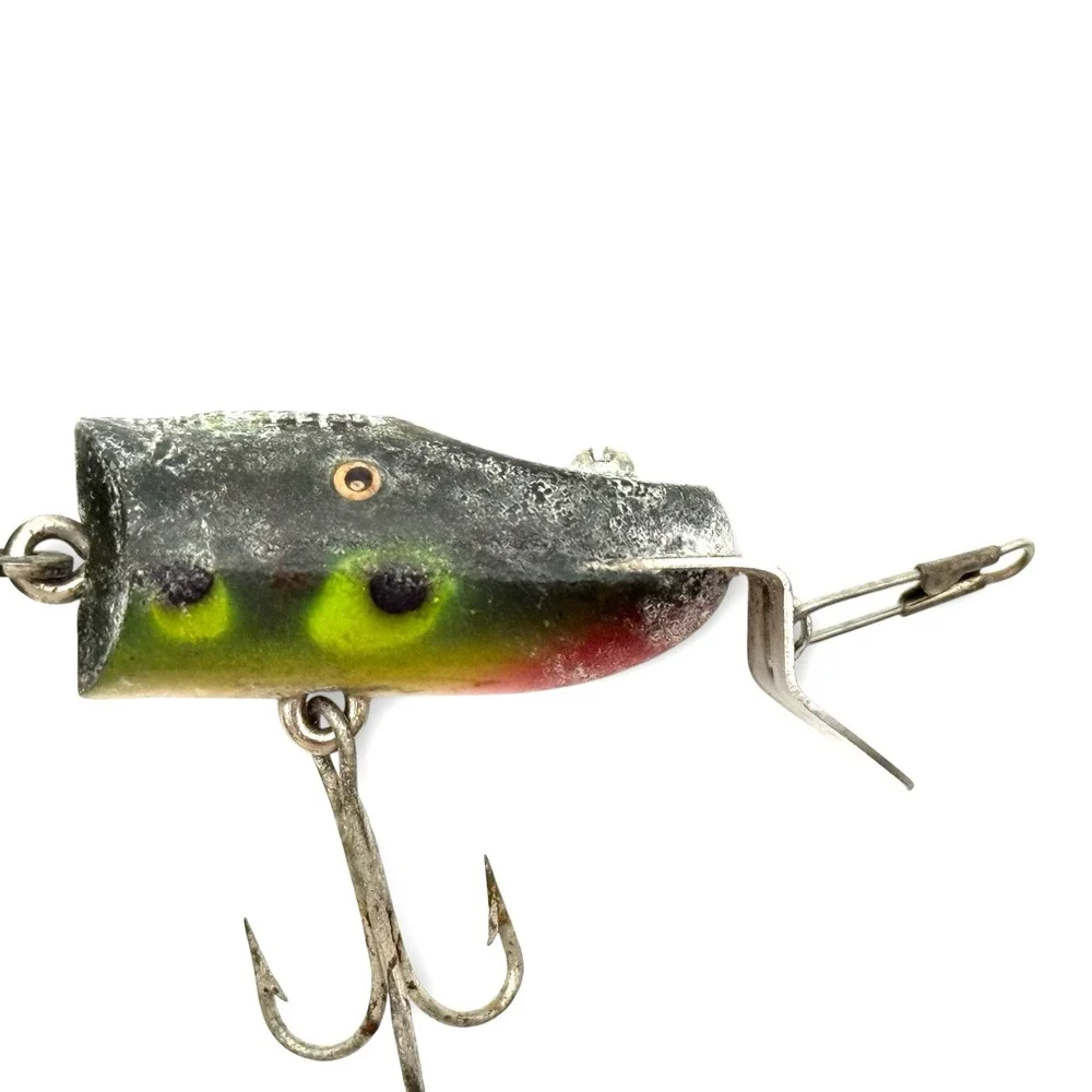 1920s Creek Chub Pikie Jointed Crankbait Perch Fishing Lure Pat 9-7-20 Vintage